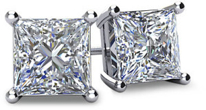 diamond-princess-cut-studs