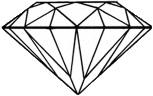 Diamond Line Art