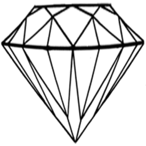 diamond line art